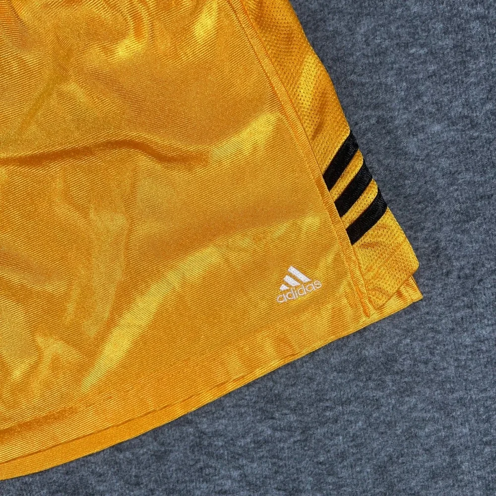 Vintage Adidas 2001 Gold Dazzle Satin Shorts Mens Large Y2K ARB001 213430
